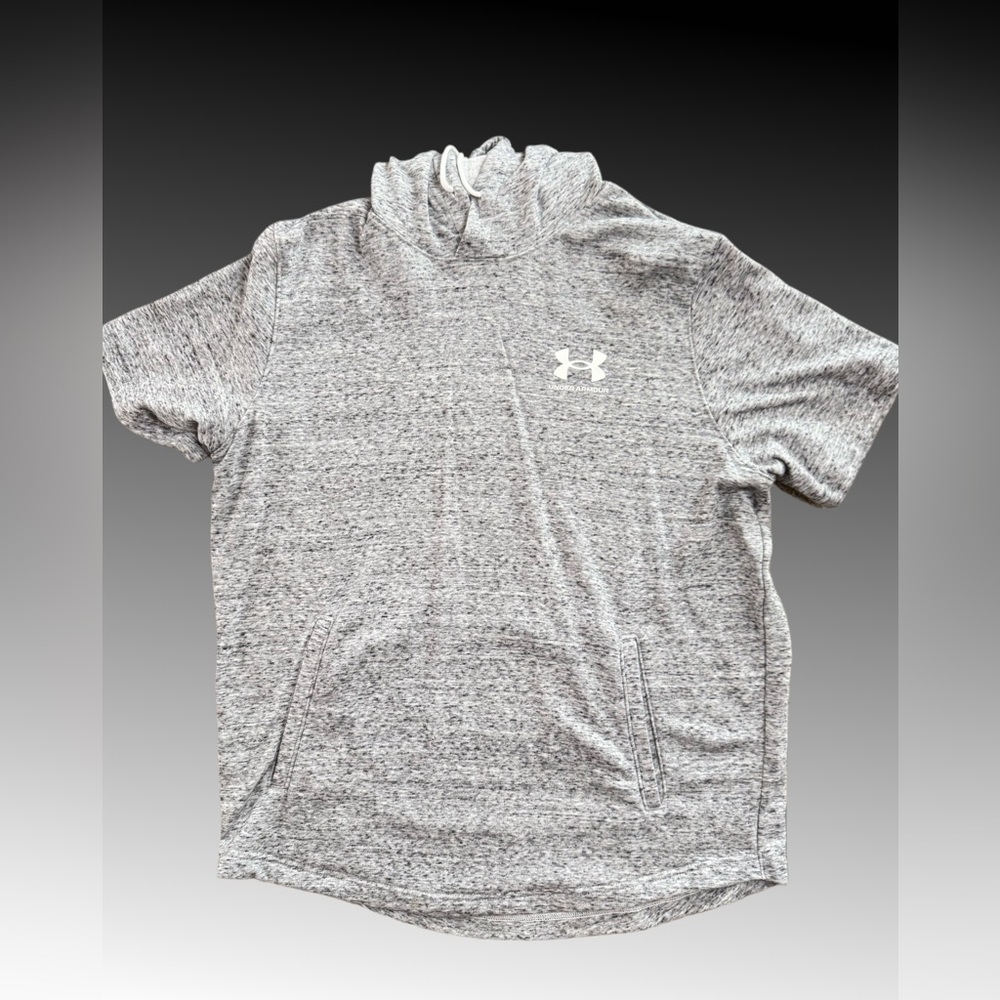 Under armour gray hooded sweatshirt